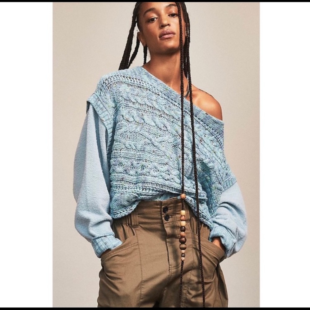 Free People Honey Cable Sweater